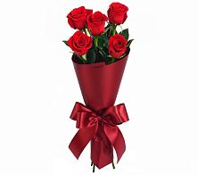 Букет 5 Красных роз Эдлесс Лав в Горы