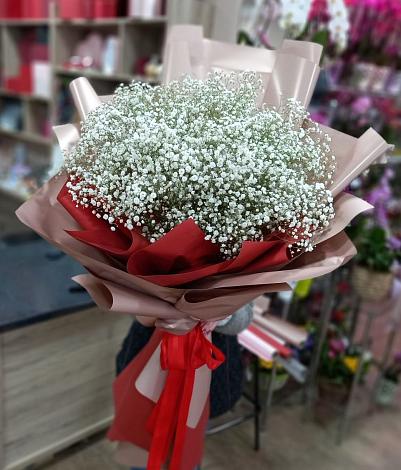 Букет цветов из: Гипсофила в Горы