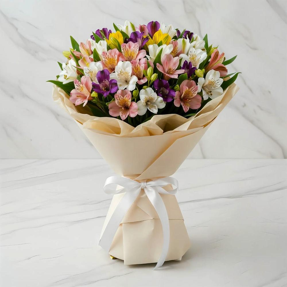 Букет цветов из: Альстромерии в Горы