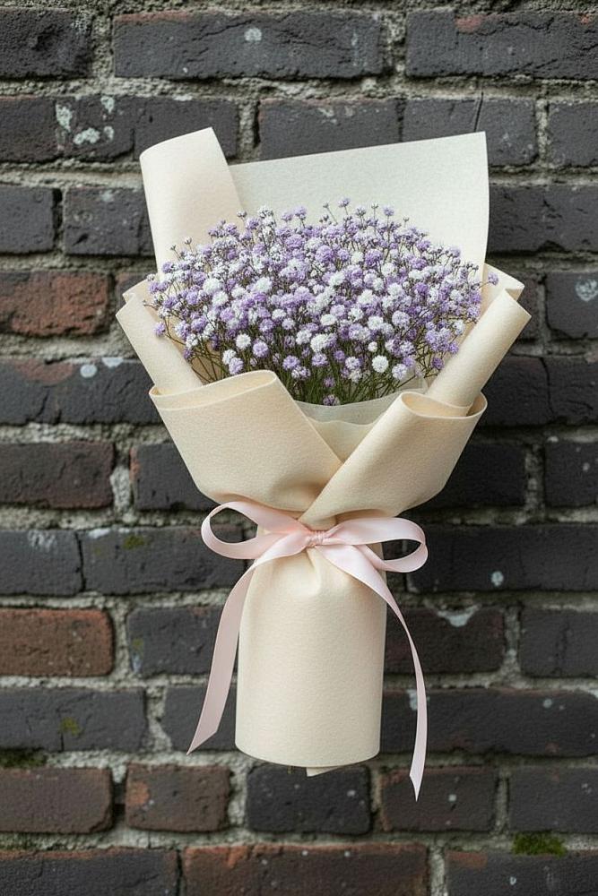 Букет цветов из: Гипсофила в Горы