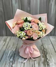 Букет цветов из:  Гвоздики, Розы и Хризантемы в Горы