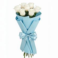 Букет 7 белых роз Проуд #REPLACE_PRED# Горы