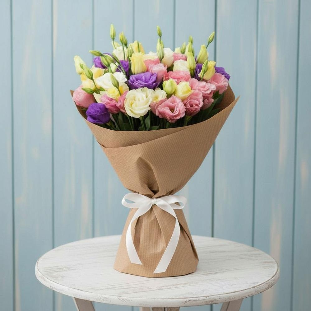 Букет цветов из: Лизиантусы в Горы