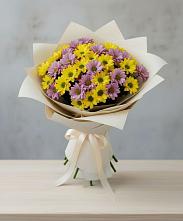 Букет цветов из:  Хризантемы в Горы