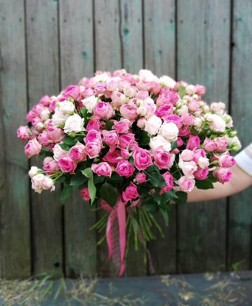 Букет Розовые кустовые розы Натали и Лав Лидия в Горы