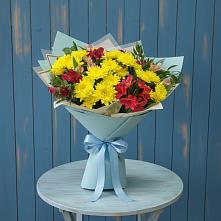 Букет цветов из:  Альстромерии и Хризантемы #REPLACE_PRED# Горы