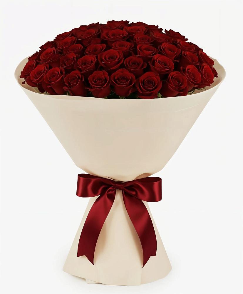 Букет 101 Бордовая роза Блэк Бакарра в Горы